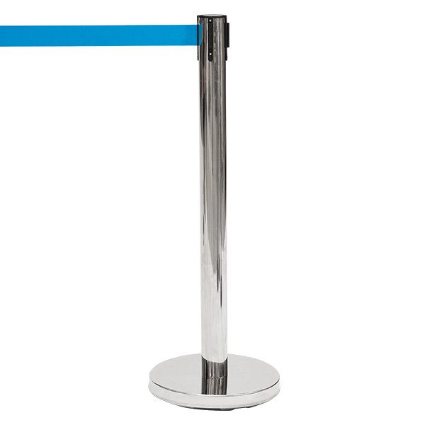 R1902 - Retractable Barrier Post Blue Belt 1 R1902 Blue Retractable Barrier