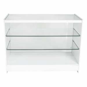 R1509 R1511 Full Vision Showcase Display Counter - White