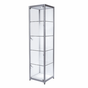 R1558 R1559 R1560 R1561 Single Door Aluminium Tower Showcase