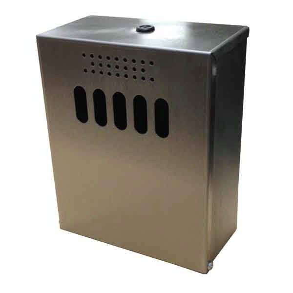 Hallco MCB1SS Wall Mounted Cigarette Bin 1 MCB1SS Wall Mount Cigarette Bin