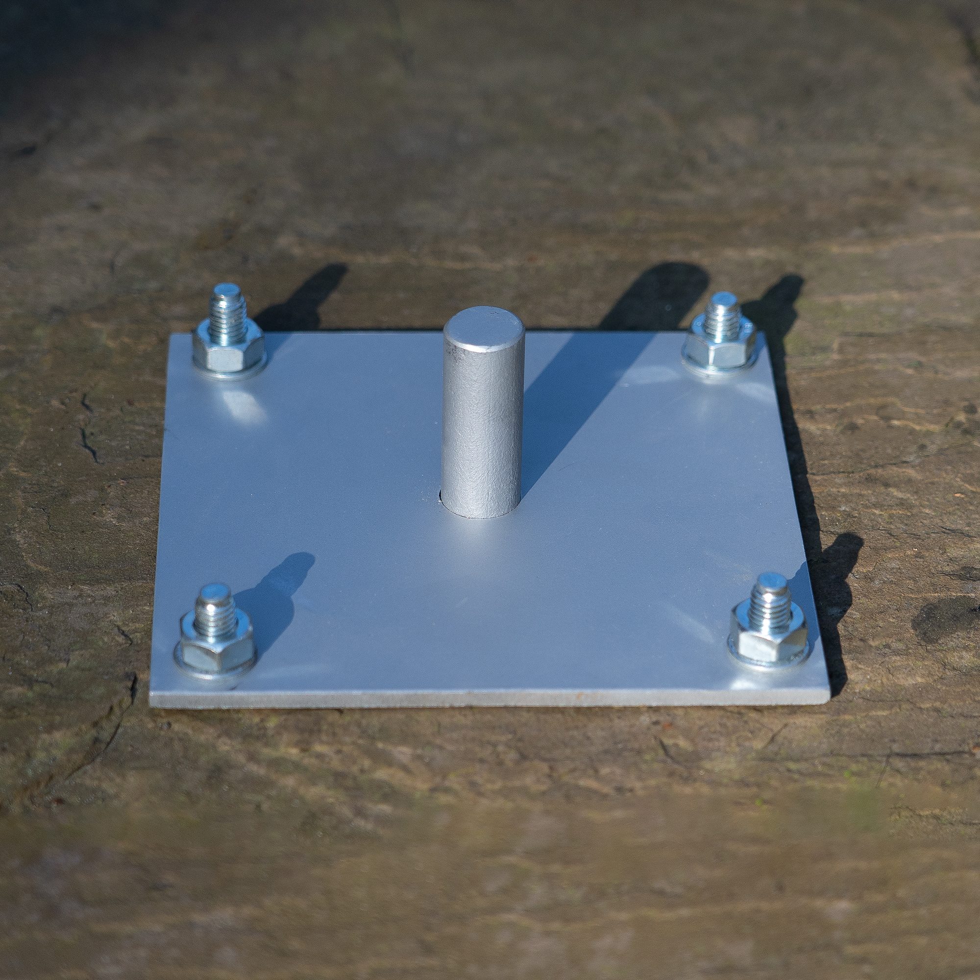 Galvanised Steel Pergola Foot - Bolt Down Version 1 Galvanised Steel Pergola Foot - Bolt Down Version