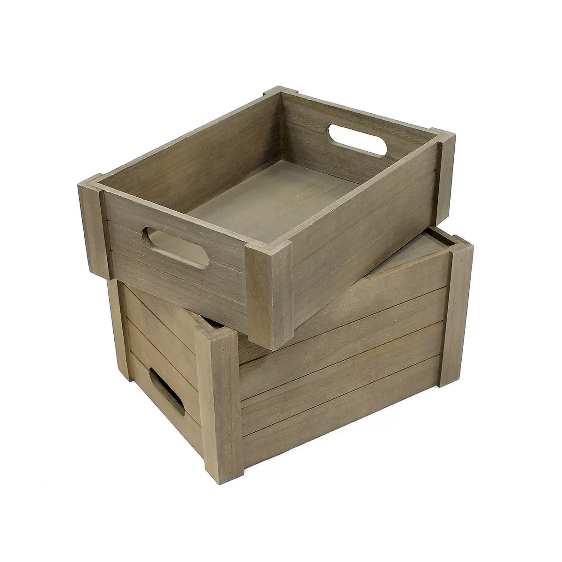 ST082 - Wooden Display Crate - Grey 3 ST082 ST083 - Wooden Display Crates - Grey