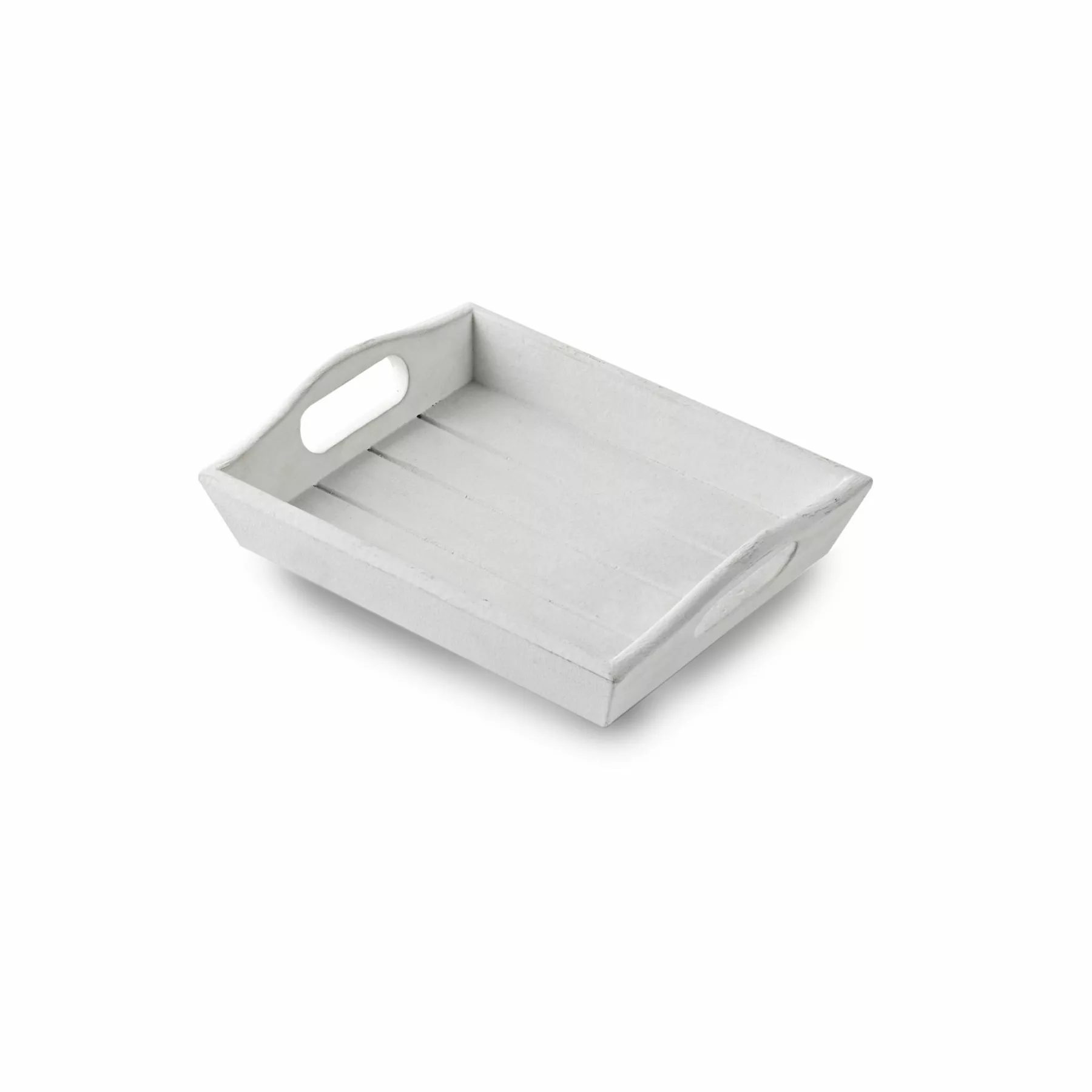 TR237 - Small Wooden Tray - White 1 TR237 - Small Wooden Tray - White