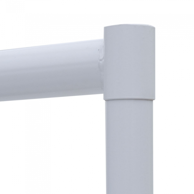5ft Heavy Duty Garment Rail - Compact Design - White 3 R1C-WH Heavy Duty Compact Rail - Top Detail