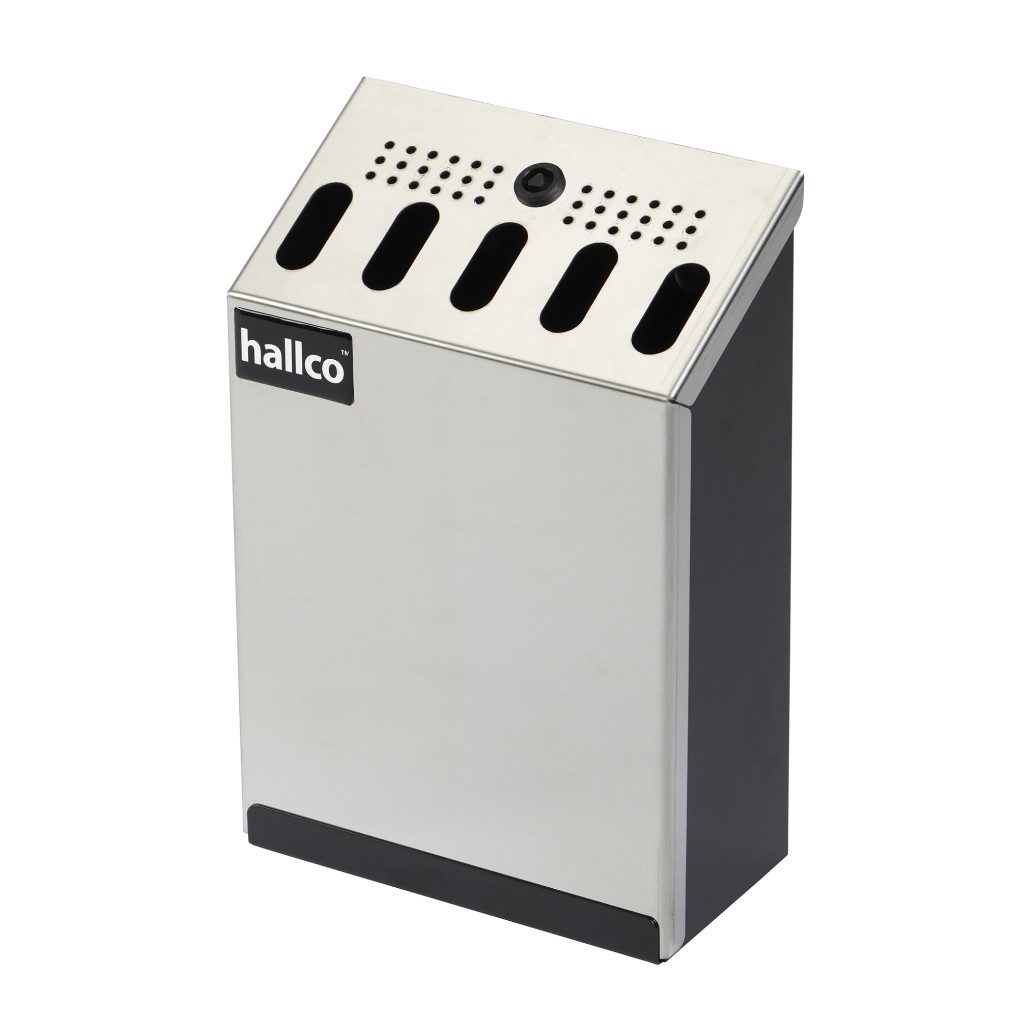 Hallco HEWCB Wall Mounted Cigarette Bin 1 Hallco HEWCB Wall Mounted Cigarette Bin