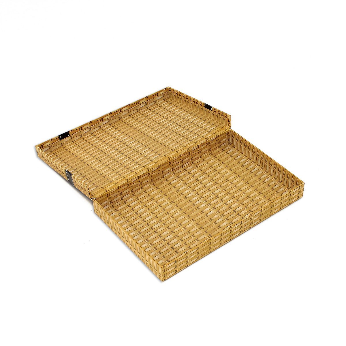 GP150 - 12 Letterbox Gift Boxes - Wicker Print 3 GP150 - 12 Letterbox Gift Boxes - Wicker Print - Open