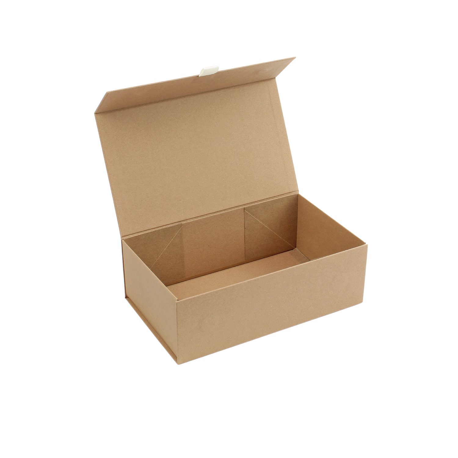 GP202 - Small Magnetic Card Gift Box - Kraft 2 GP202 - Small Magnetic Card Gift Box - Kraft - Open