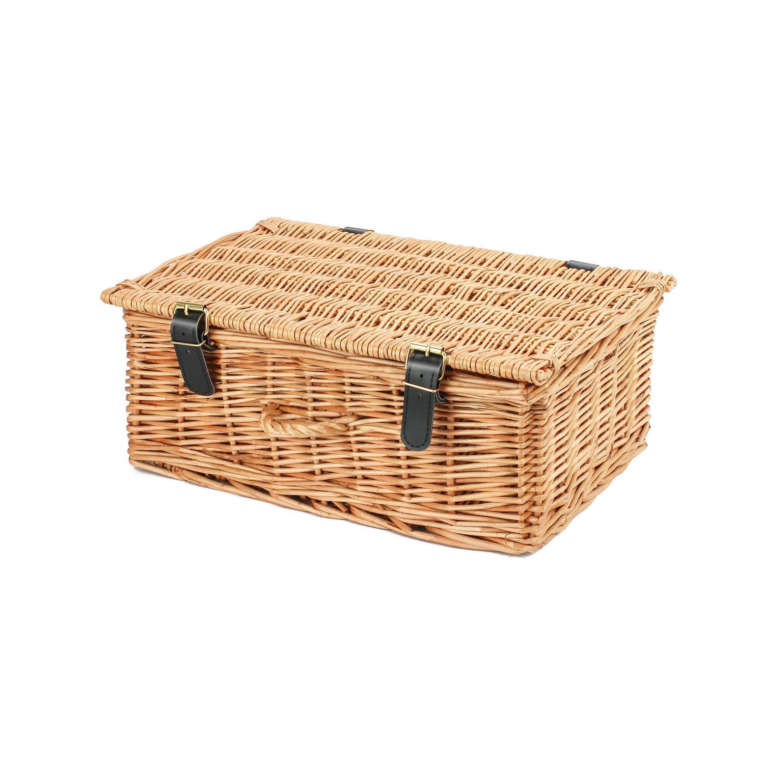 HA025 - 14 Inch Wicker Hamper Basket 1 HA025 - 14 Inch Wicker Hamper Basket