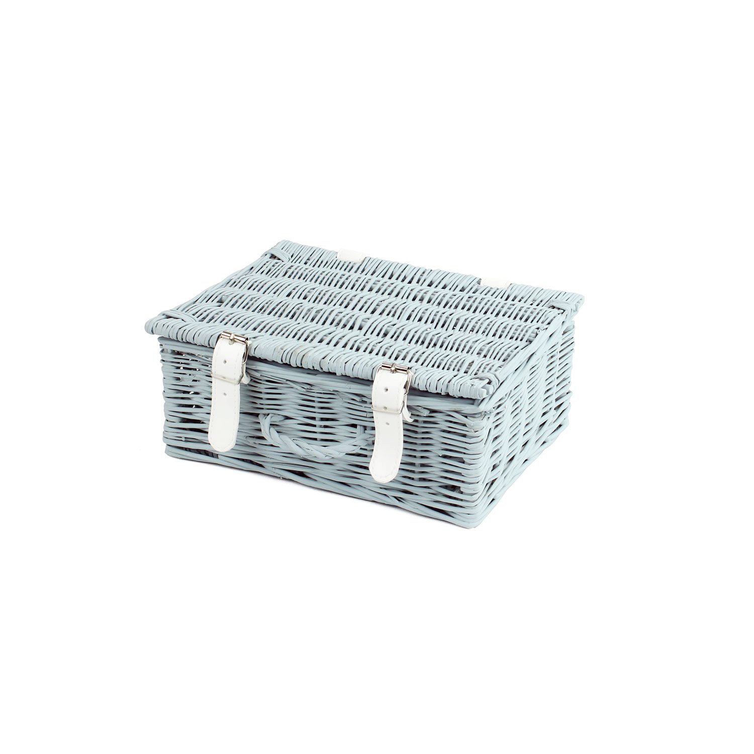 HA093 - 10 Inch Wicker Hamper Basket - Light Grey 1 HA093 - 10 Inch Wicker Hamper Basket - Light Grey