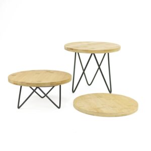 KT604 - Metal Tripod Display Riser Set - Bamboo Boards