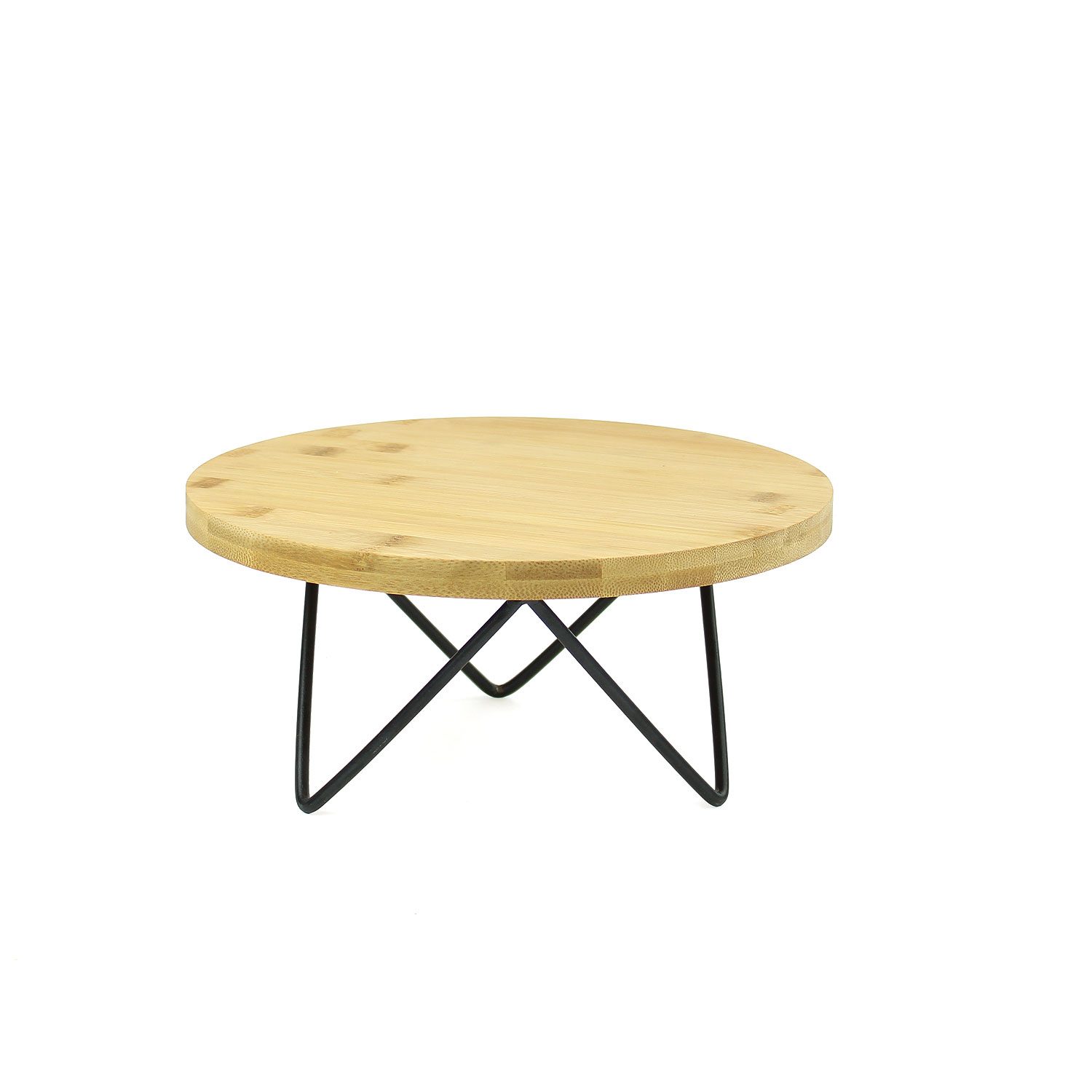 KT615 - Metal Tripod Display Riser - Bamboo Board 1 KT615 - Metal Tripod Display Riser - Bamboo Board