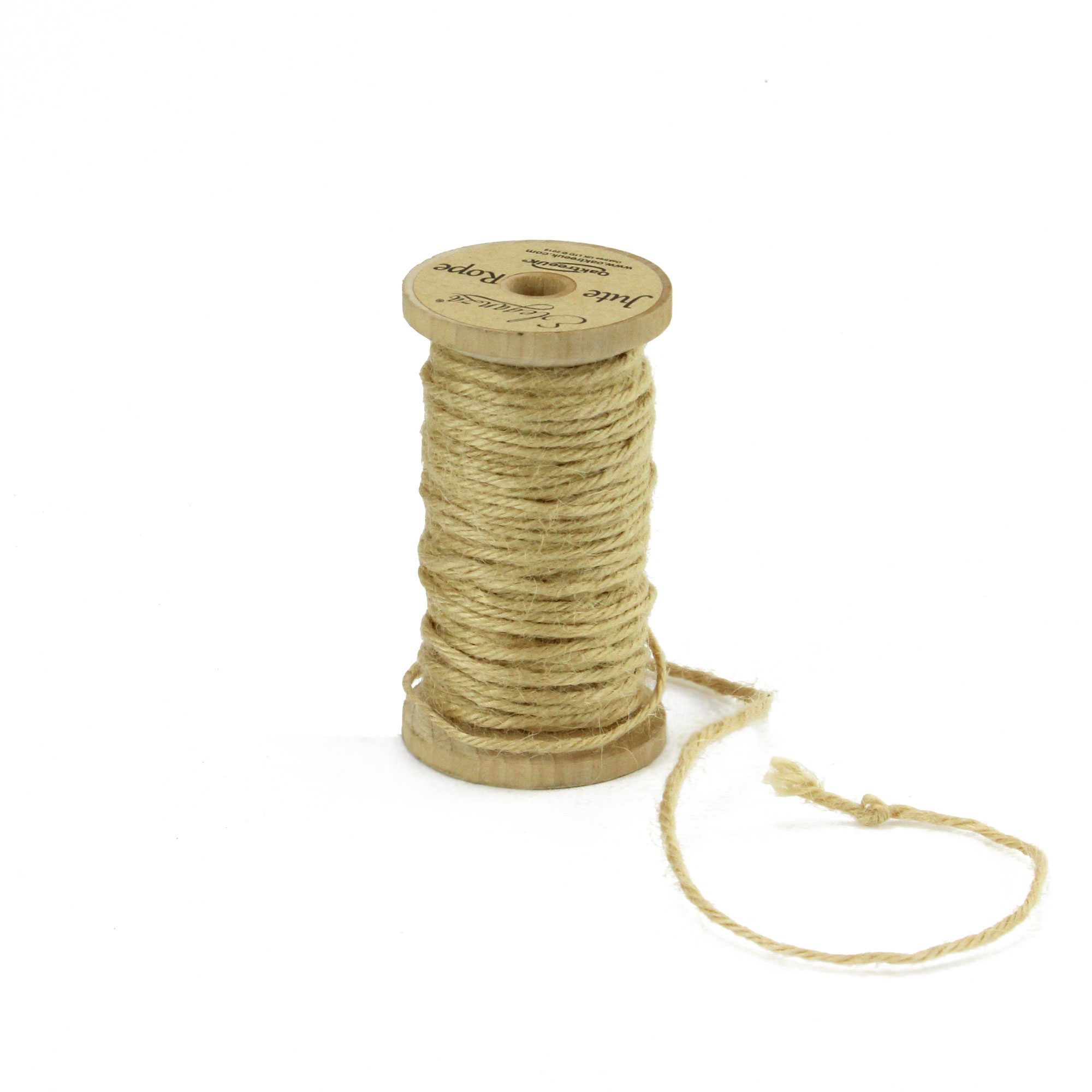 PA055 - Jute Rope on Wooden Spool - 15m 1 PA055 - Jute Rope on Wooden Spool