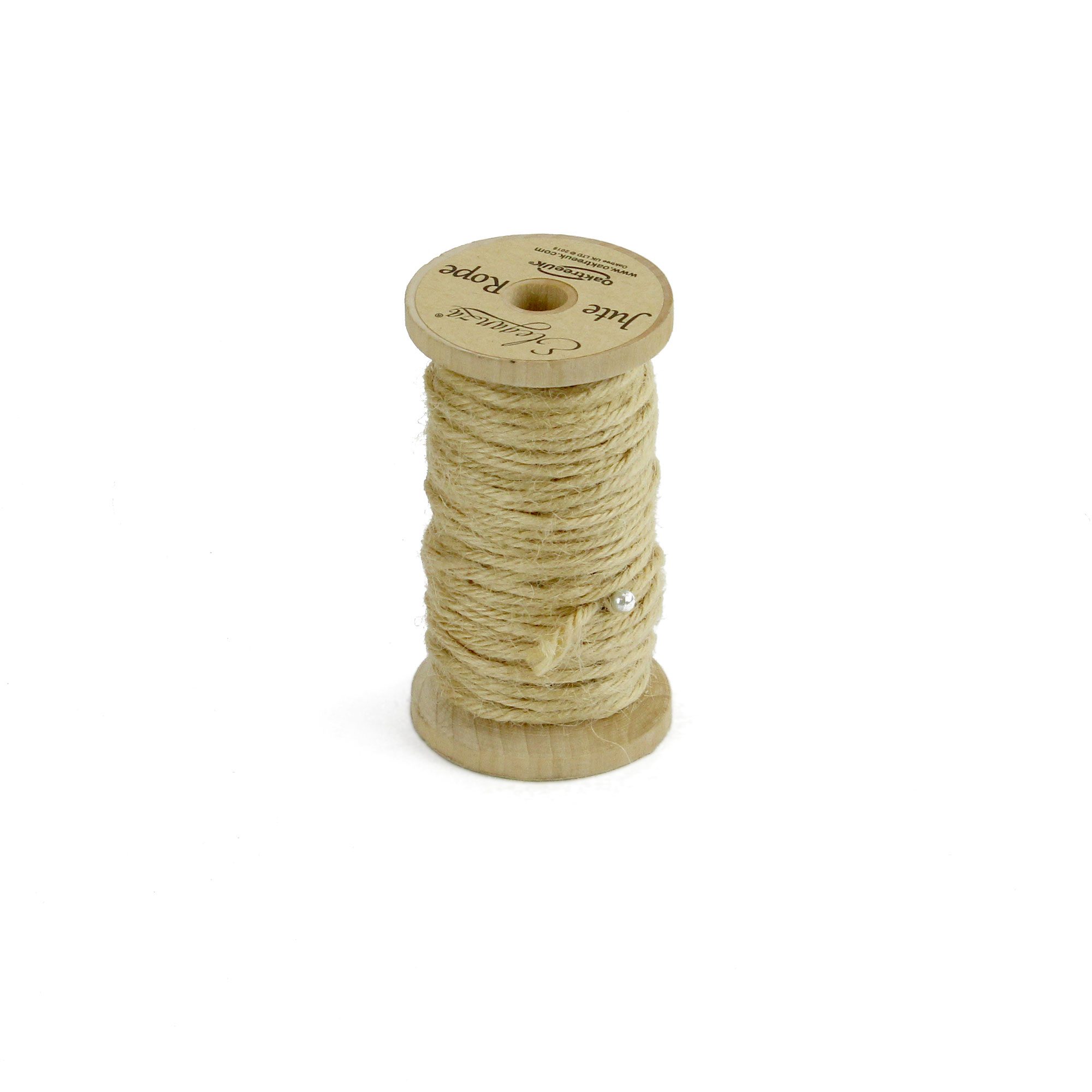 PA055 - Jute Rope on Wooden Spool - 15m 2 PA055 - Jute Rope on Wooden Spool