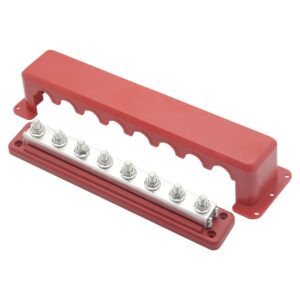 Skyenergi Busbar 600A 8 Stud - Positive Red