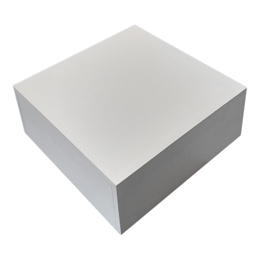 R2602W - White Mannequin Plinth - H200mm 4 R2602W - Mannequin Plinth - Corner Top