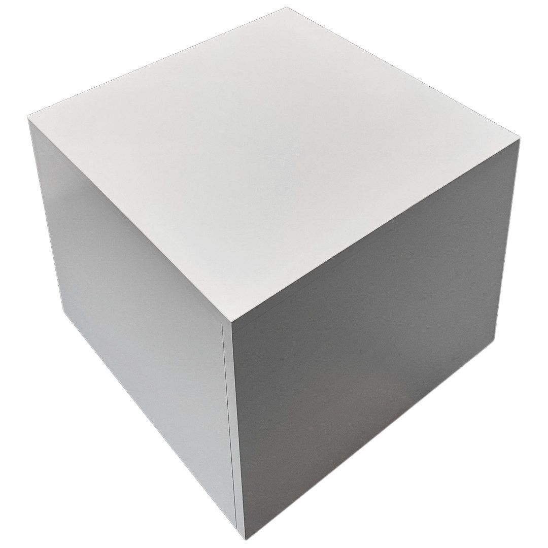 R2603W - White Mannequin Plinth - H400mm 4 R2603W - Mannequin Plinth - Corner Top