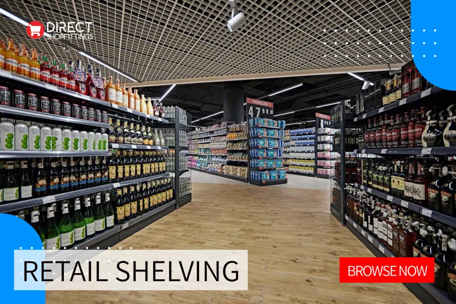 Retail Shop Shelving as used by UK's leading retailers - Massive Stocks and fast despatch