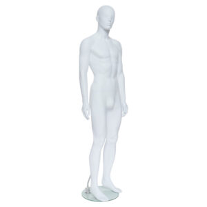 GAM301 - Mens Mannequin - White Finish - Front Right View