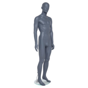 GAM341 - Mens Mannequin - Grey Finish - Front Right View