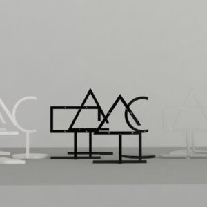 LN Category Page 2 Earring Display Stand. Triangle. Frost