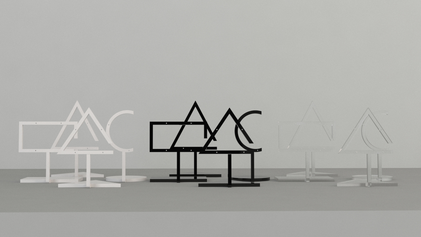 Earring Display Stand. Tall Triangle. White 2 Earring Display Stand. Tall Triangle. White - Image 2