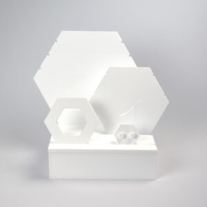 Jewellery Display Plinth, Small. White