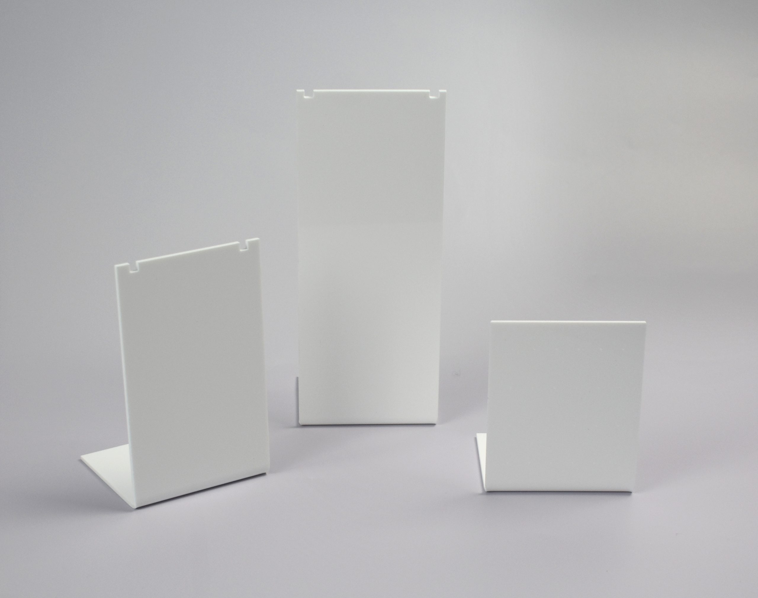 Necklace Display Stand. Tall Rectangle. White 4 Necklace Display Stand. Tall Rectangle. White - Image 4