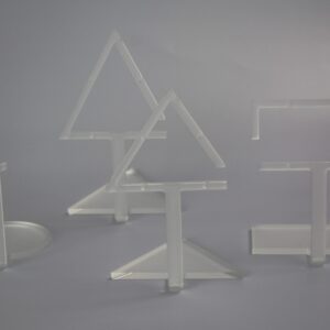 Earring Display Stand. Semi-Circle. Frost