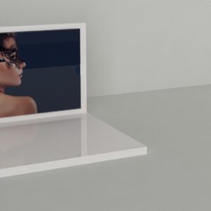 L Shaped Jewellery Display - White