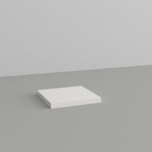 Small Square Display Block - White