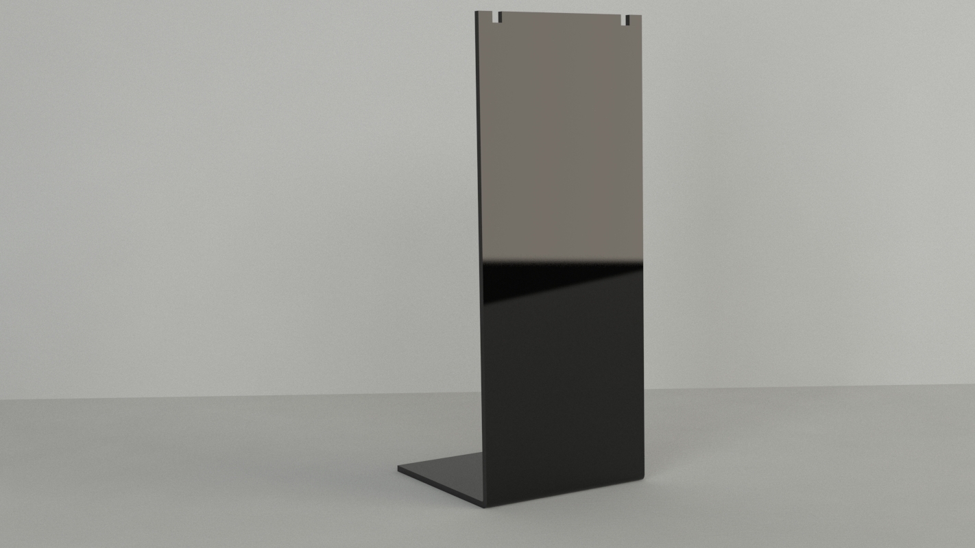 Necklace Display Stand. Tall Rectangle. Black 1 Necklace Display Stand. Tall Rectangle. Black