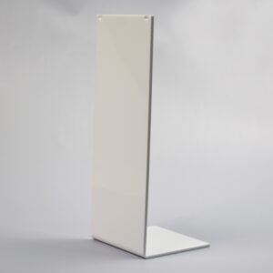 Necklace Display Stand. Tall Rectangle. White