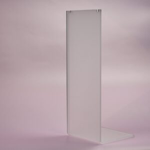 Necklace Display Stand. Tall Rectangle. Frost