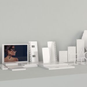 Necklace Display Stand. Short. White