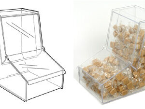 Pick & Mix Gravity Feed Dispenser Bottom Lid Replacement **LID ONLY** for PM9707