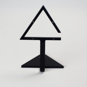 LN Category Page 1 Earring Display Stand. Triangle. Black