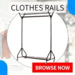 Best selling, heavy duty clothes rails and garments rails designed for retail, yet ideal for your home!