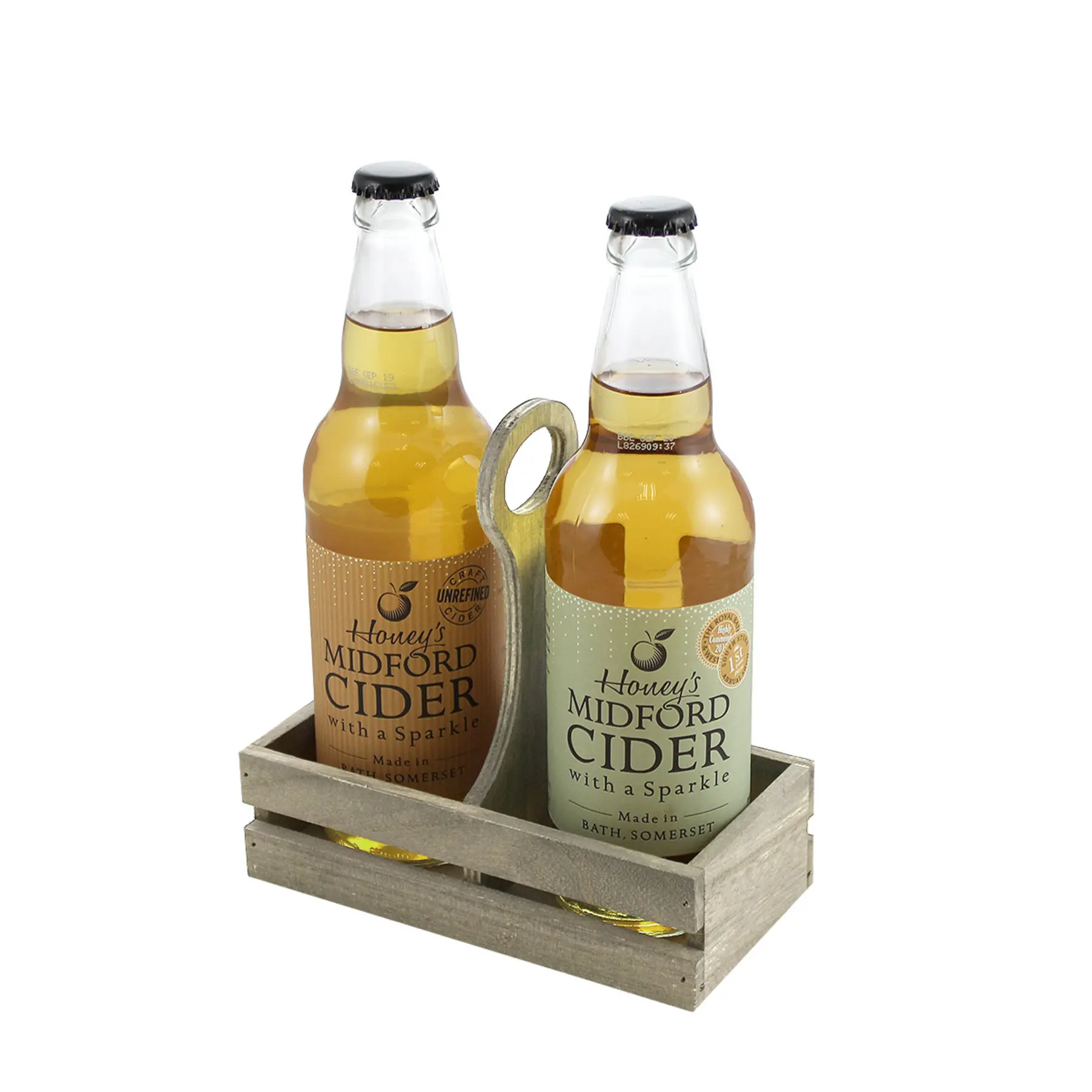 ST103 - Small Wooden Table Caddy 3 Gadsby ST103 Small Wooden Table Caddy - Shown with Bottles