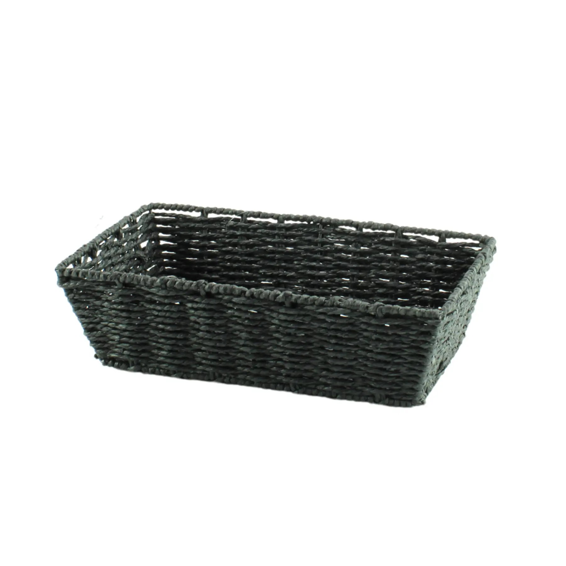 TR251 - Medium Black Paper Rope Tray 3 Gadsby TR251 Medium Black Paper Rope Tray - Right