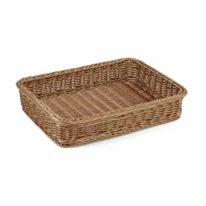 PL008 - Taupe Polywicker Basket - 40 x 30cm