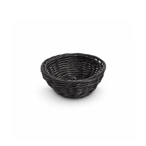 PL030 - Round Polywicker Basket - Black