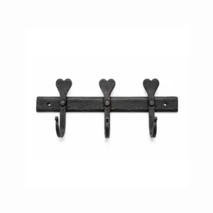 SP412 - 3 Heart Hook Wrought Iron Rail