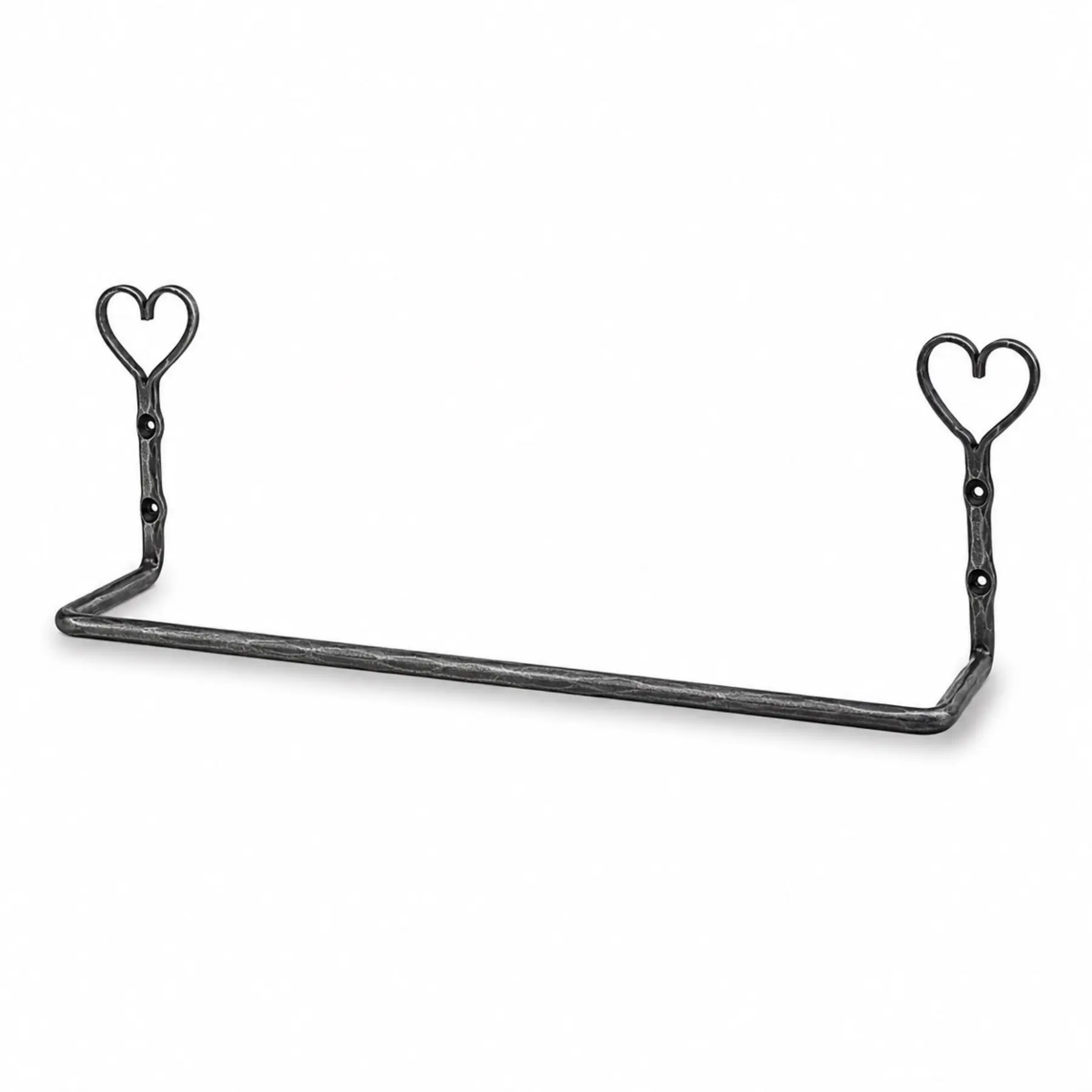 SP414 - Wrought Iron Heart Hanging Rail 2 SP414 - Wrought Iron Heart Hanging Rail - Image 2