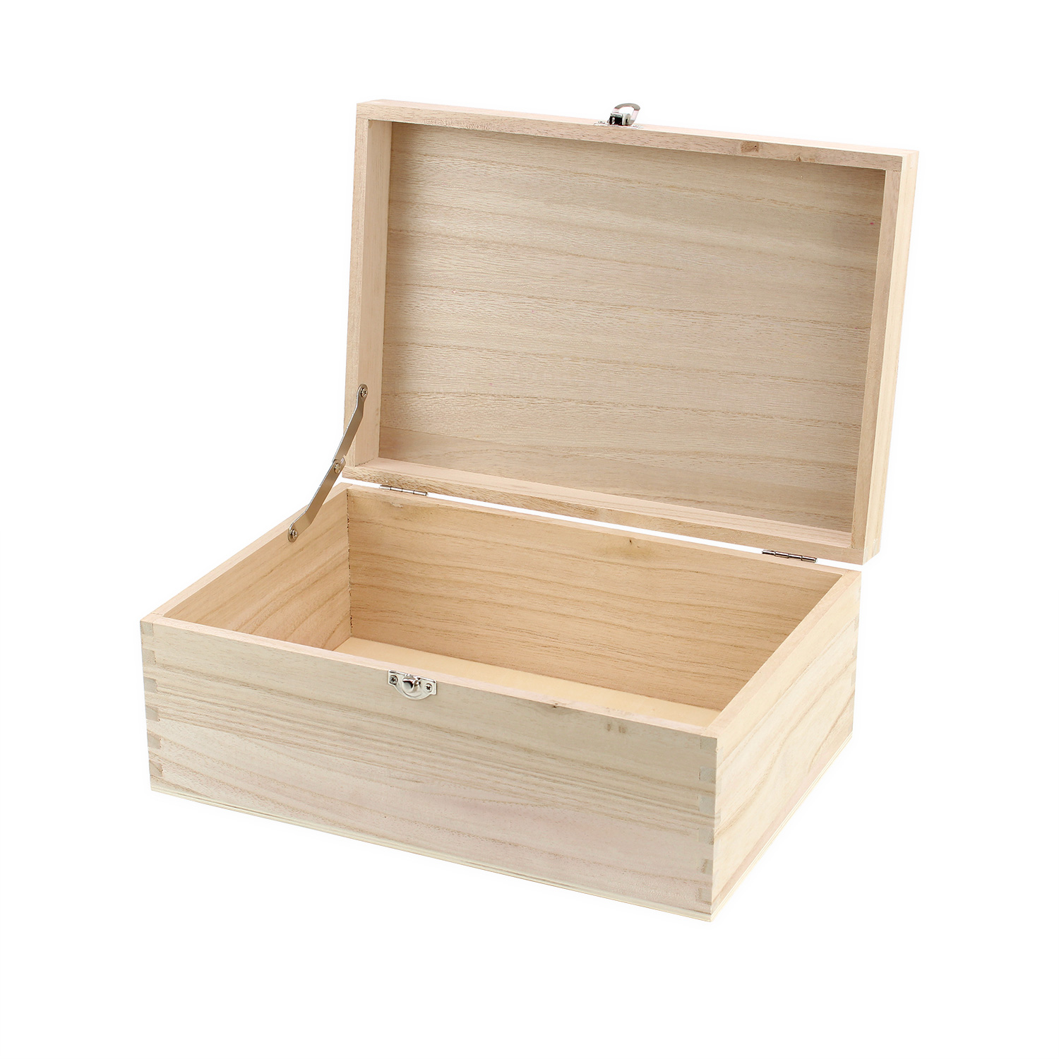 WH024 - 12 Inch Wooden Box Hamper 2 WH024 - 12inch Wooden Gift Box Hamper - Open