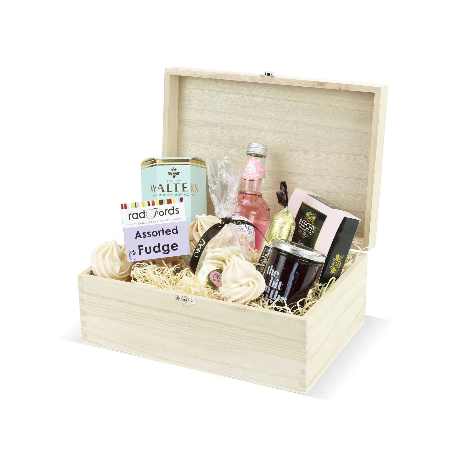 WH024 - 12 Inch Wooden Box Hamper 5 WH024 - 12inch Wooden Gift Box Hamper - Example